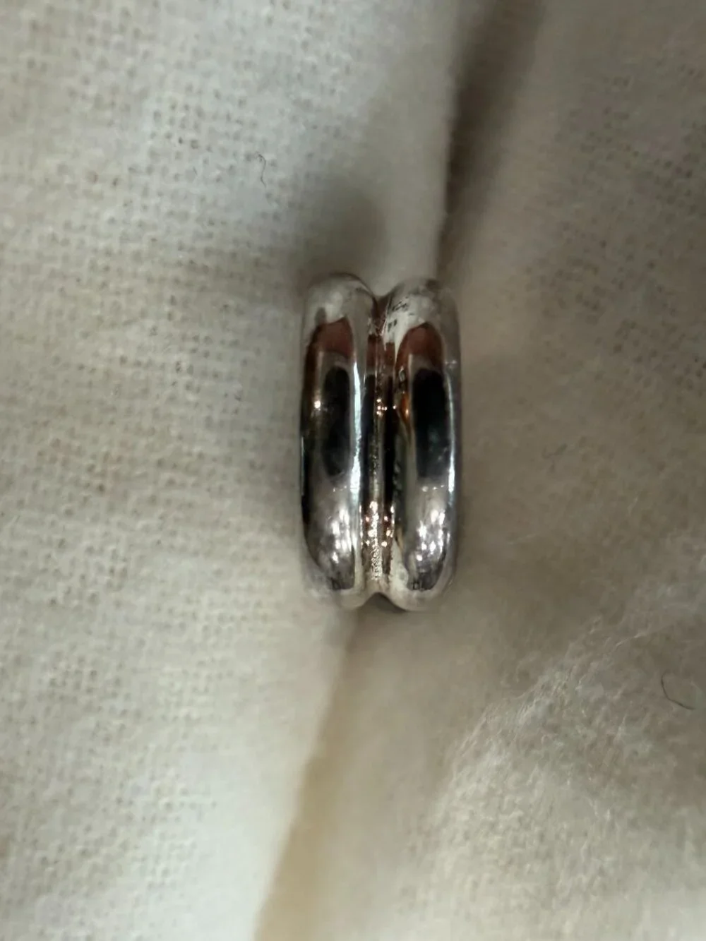 Sterling Silver Double Loop Huggie Earrings, Lord & Taylor, New on card